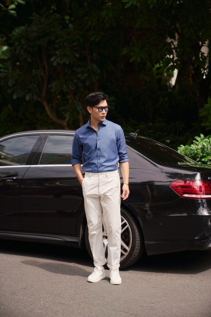 Áo Sơ Mi Sọc Nam Melange Cotton N&M 2110016