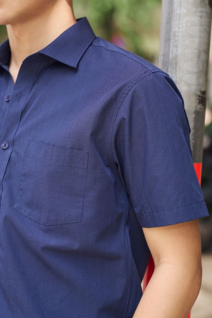 Áo Sơ Mi Sọc Nam Bamboo Tay Ngắn N&M 2208039