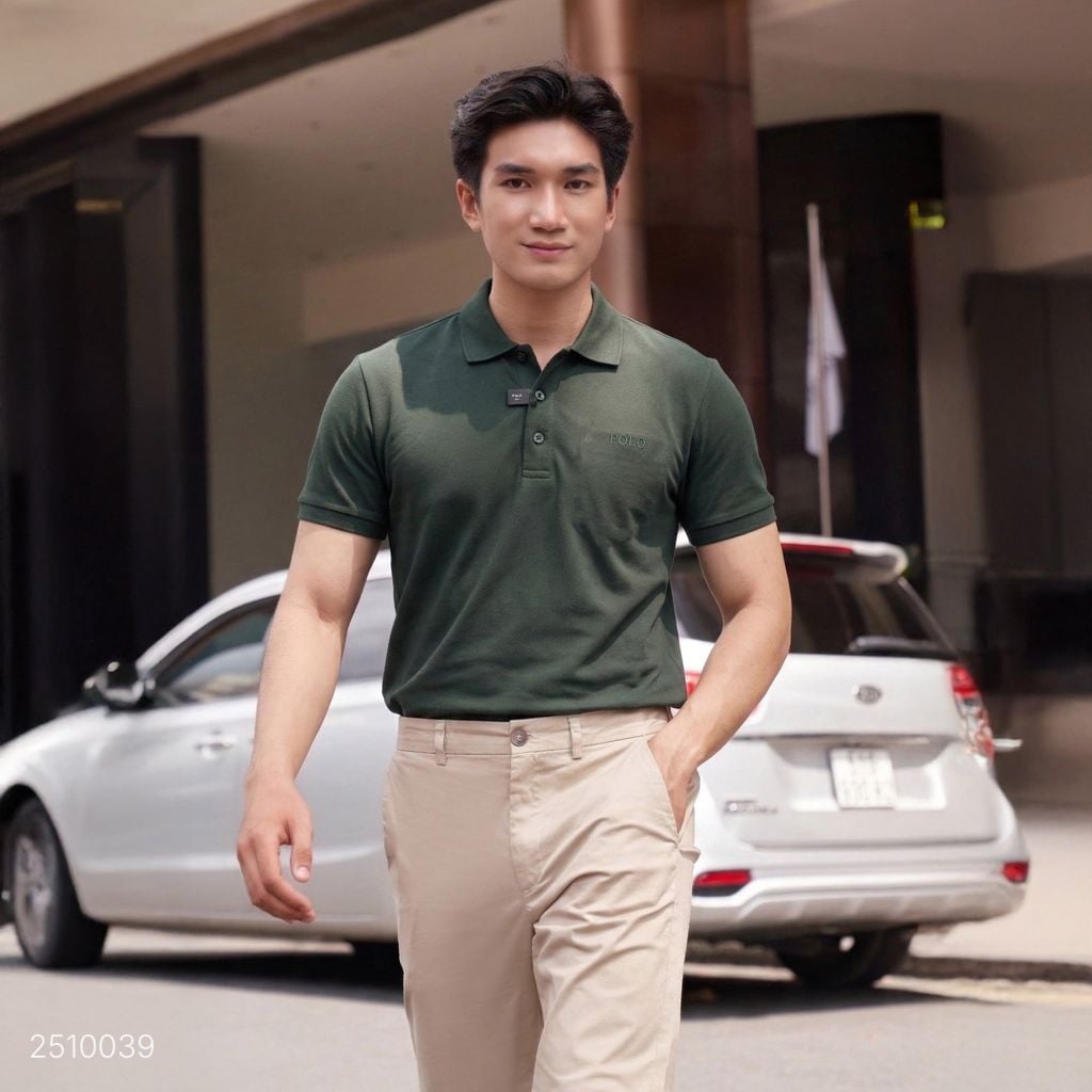 Áo Polo Nam Premium Ninomaxx Form Travel Fit AEROSOFT Siêu Thoáng Mát Co Giãn Tốt 2510039