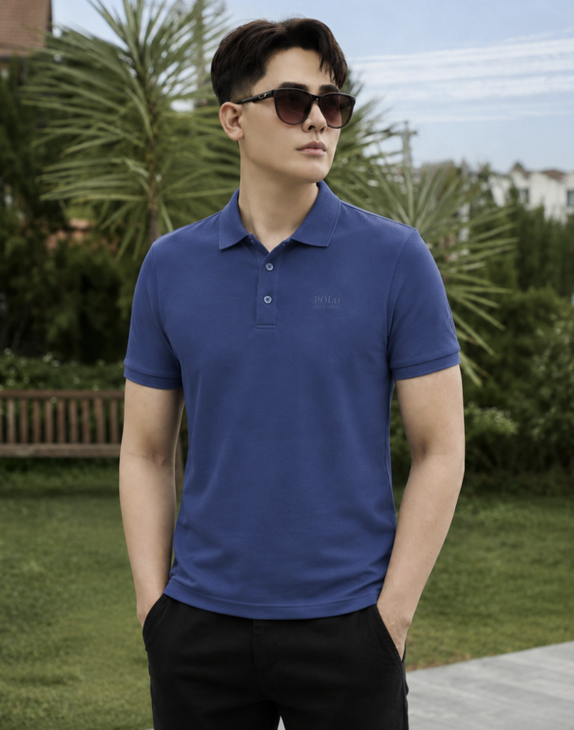 Áo Polo Nam Premium Ninomaxx Form Travel Fit DENSECOTTON Siêu Thấm Hút Giữ Form Tốt 2505008