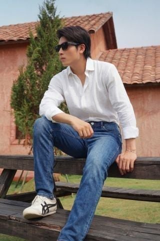 Quần Jean Nam Ninomaxx Form Tapered Xanh Dương FLEXFORM DENIM Co Dãn Linh Hoạt Siêu Mát Thoáng Khí 2509010