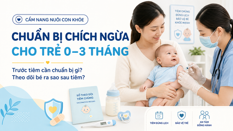 CHUẨN BỊ CHÍCH NGỪA CHO TRẺ 0–3 THÁNG TUỔI: CHA MẸ CẦN BIẾT GÌ?