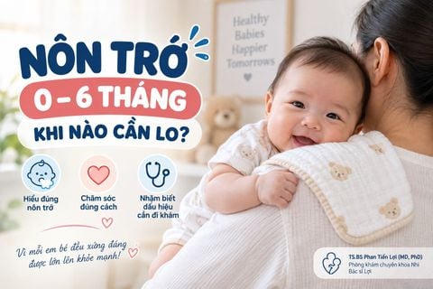 Nôn trớ ở trẻ 0–6 tháng: Khi nào bình thường, khi nào nguy hiểm?