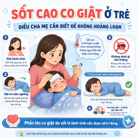 SỐT CAO CO GIẬT Ở TRẺ – ĐIỀU CHA MẸ CẦN BIẾT ĐỂ KHÔNG HOẢNG LOẠN