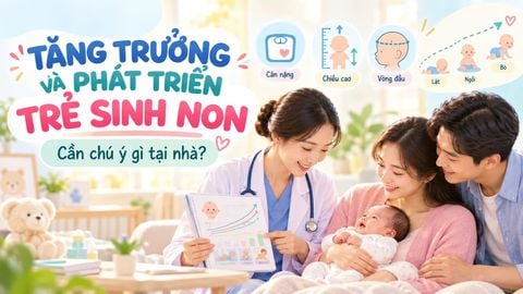 TĂNG TRƯỞNG VÀ PHÁT TRIỂN Ở TRẺ SINH NON: CẦN CHÚ Ý NHỮNG GÌ TẠI NHÀ?