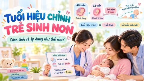 TUỔI HIỆU CHỈNH Ở TRẺ SINH NON: TẠI SAO PHẢI CHÚ Ý, CÁCH TÍNH VÀ ÁP DỤNG NHƯ THẾ NÀO?