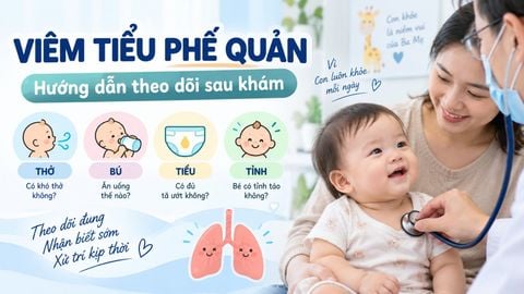 Viêm tiểu phế quản: hướng dẫn theo dõi và chăm sóc trẻ sau khám