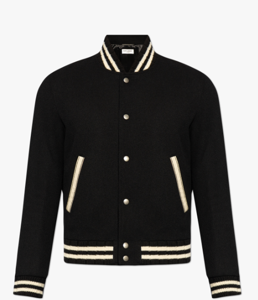 Saint Laurent Black Bomber jacket