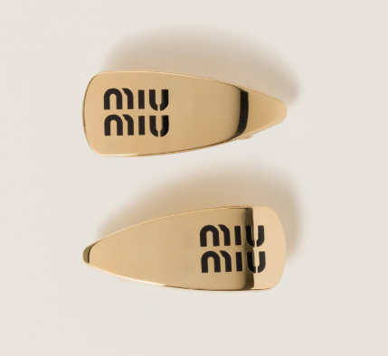 Enameled metal hair clips