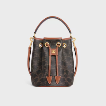 TEEN CLARA BAG IN Triomphe Canvas and calfskin