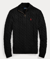 Cable-Knit Wool-Cotton Jumper