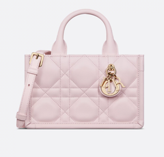 Mini Dior Book Tote Macrocannage Calfskin