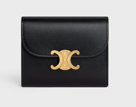 Small Flap Wallet TRIOMPHE IN Shiny calfskin