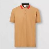 BURBERRY EDNEY LOGO COLLAR COTON PIQUÉ POLO USED