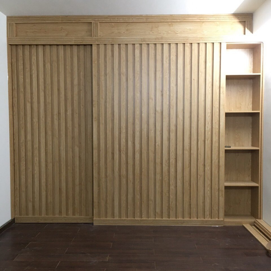 Vách ngăn phòng cửa lùa - lắp được máy lạnh