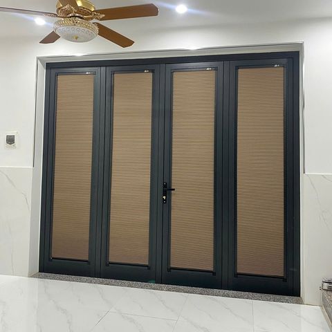  Rèm Trong Kính - Rèm Tổ Ong Màu Nâu 