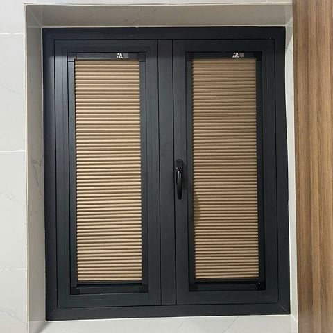  Rèm Trong Kính - Rèm Tổ Ong Màu Nâu 