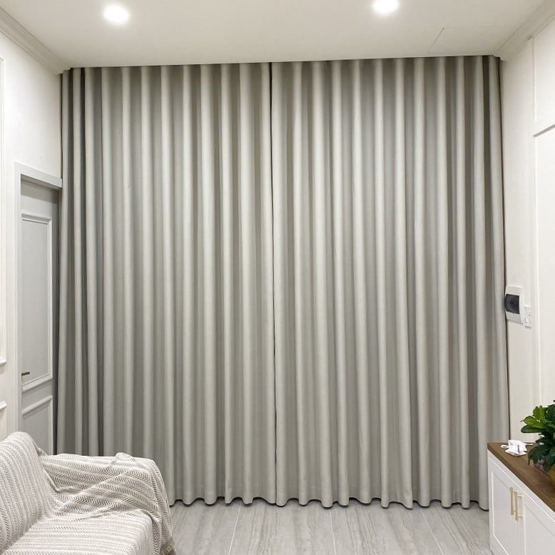 Rèm Vải Màu Kem - Mã 331