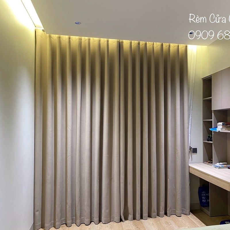 Rèm Vải Màu Nâu - Mã 362