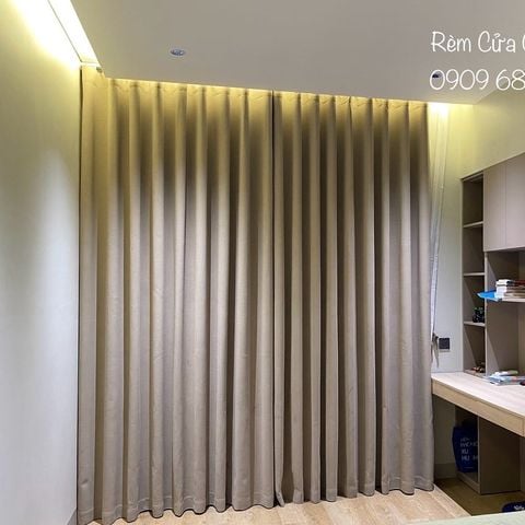  Rèm Vải Màu Nâu - Mã 362 