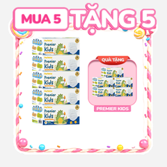 [Mua 5 Tặng 5] Combo 5 Hộp Khẩu Trang Y Tế Trẻ Em Perfetta Premier Kids 3 Lớp, Mềm Mại, Dễ Thở, Êm Tai, Kháng Khuẩn (30 Cái/Hộp)