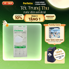 Gói khẩu trang cao cấp 4D Perfetta KF94 mềm mịn, chống mờ kính, êm tai, thời trang Hàn Quốc (7 Cái/Gói)