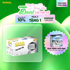 Khẩu Trang Y Tế Perfetta Ciao 4 Lớp Than Hoạt Tính Khử Mùi Màu Xám (40 cái/hộp)