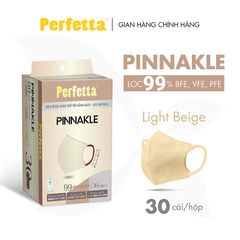 [Mua 2 Tặng 1] - Khẩu Trang Perfetta Pinnakle, 30 cái/hộp