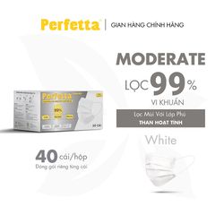 [Mua 2 Tặng 1] - Khẩu Trang Perfetta Moderate (50 cái/hộp)