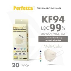 [Mua 2 Tặng 1] - Khẩu Trang Perfetta KF94 (20 cái/hộp)