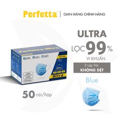 [MUA 2 TẶNG 1] - Khẩu Trang Perfetta Ultra Xuất Khẩu  (50 Cái/Hộp)