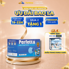 Khẩu trang y tế trẻ em Perfetta Children 3 lớp, mềm mại, dễ thở, êm tai, kháng khuẩn (35 cái/hộp)