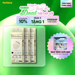 [Mua 3 Tặng 1] Combo 3 Hộp Khẩu Trang Cao Cấp 4D Perfetta KF94 Mềm Mịn, Chống Mờ Kính, Êm Tai, Thời Trang Hàn Quốc (20 Cái/Hộp)