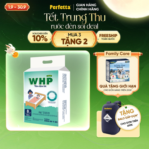 Tấm Đệm Lót WHP Light Underpad Size 60x45 cm (8 miếng/túi)
