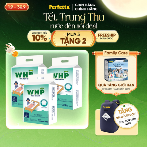 [Mua 3 Tặng 2] Combo 3 Tấm Đệm Lót WHP Light Underpad Size 60x45 cm (8 miếng/túi)