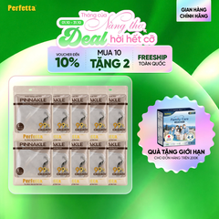 [Mua 10 Tặng 2] Combo 10 Gói Khẩu Trang Cao Cấp 3D Perfetta Pinnakle Size L Mềm Mại, Quai Đeo Thun Bông Êm Tai, Ôm Vừa Vặn (7 Cái/Gói)