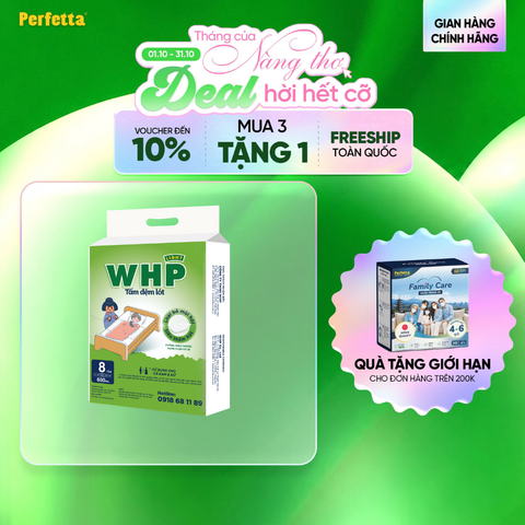 Tấm Đệm Lót WHP Moderate Underpad Size 60x90 cm (8 miếng/túi)