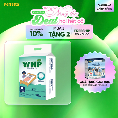 Tấm Đệm Lót WHP Light Underpad Size 60x45 cm (8 miếng/túi)