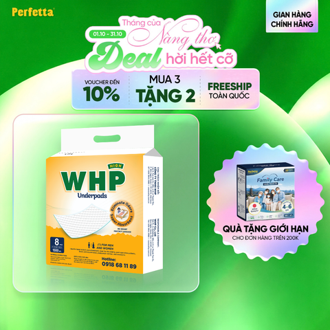 Tấm Đệm Lót WHP High Underpad Size 80x90 cm (8 miếng/túi)