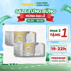 [Mua 2 Tặng 1] - Khẩu Trang Perfetta Moderate (50 cái/hộp)