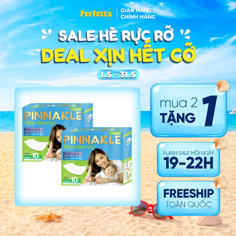 [2 Tặng 1] - Tấm Đệm Lót Undepad Pinnakle Premium Size 80X90 (7 miếng/hộp)