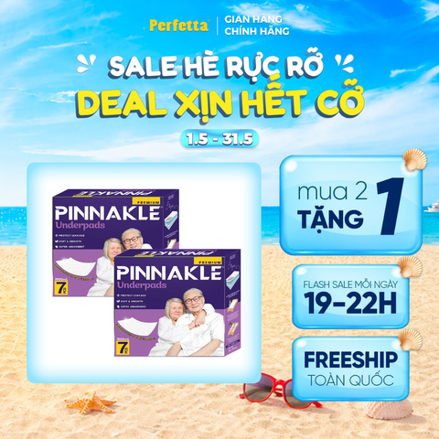[2 Tặng 1] - Tấm Đệm Lót Undepad Pinnakle Premium Size 80X90 (7 miếng/hộp)