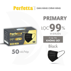 Khẩu Trang Y Tế Perfetta Primary 50 Cái/Hộp - 3 Lớp Siêu Mềm Mịn, Vừa Sống Mũi