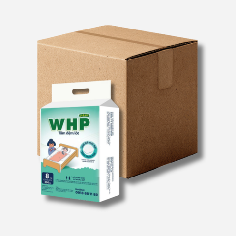 Thùng 30 Gói Tấm Đệm Lót WHP Underpad Size 60x45 cm (8 miếng/túi)