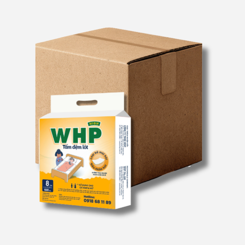 Thùng 14 Túi Tấm Đệm Lót WHP Underpad Size 80x90 cm (8 miếng/túi)