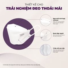 [Mua 3 Tặng 1] Combo 3 Hộp Khẩu Trang Cao Cấp 4D Perfetta KF94 Mềm Mịn, Chống Mờ Kính, Êm Tai, Thời Trang Hàn Quốc (20 Cái/Hộp)