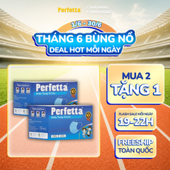 [Mua 2 Tặng 1] Combo 2 Khẩu Trang Y Tế Trẻ Em Perfetta Children 3 Lớp, Mềm Mại, Dễ Thở, Êm Tai, Kháng Khuẩn (35 Cái/Hộp)