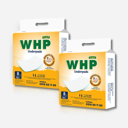 [Mua 2 Tặng 1] Combo 2 Tấm Đệm Lót WHP Underpad Size 80x90 cm (8 miếng/túi)