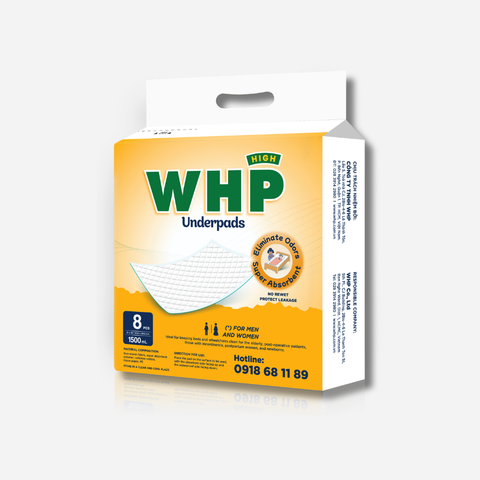 Tấm Đệm Lót WHP Underpad Size 80x90 cm (8 miếng/túi)