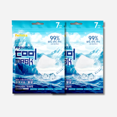 [Mua 2 Tặng 1] Combo 2 Gói Khẩu Trang Cao Cấp Perfetta Pinnakle Cool Mask Mát Lạnh, Thoáng Mát, Ôm Vừa Vặn, Êm Tai (7 Cái/Gói)